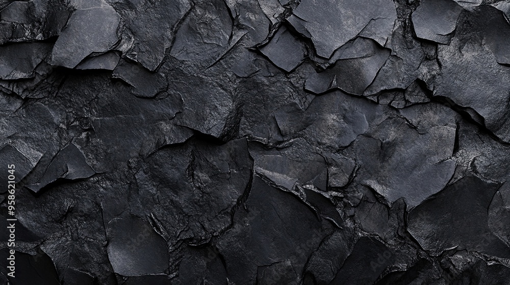 Matte black stone texture background with rough surface ideal for high-contrast visuals and bold designs Matte black stone texture background with rough surface ideal for high-contrast visuals and bold designs