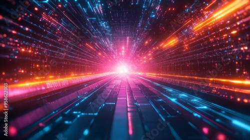 Neon Future Tunnel.