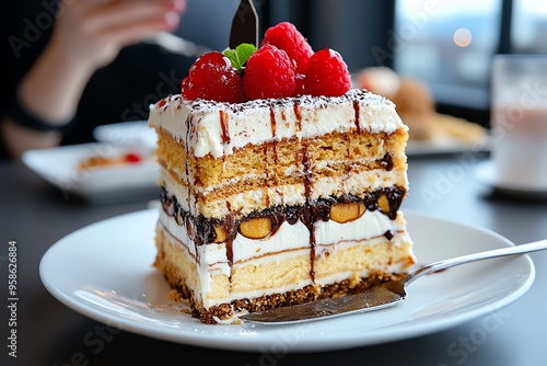 Gluttony, layers of icing, multiple servings show the excess that can come from a lack of restraint