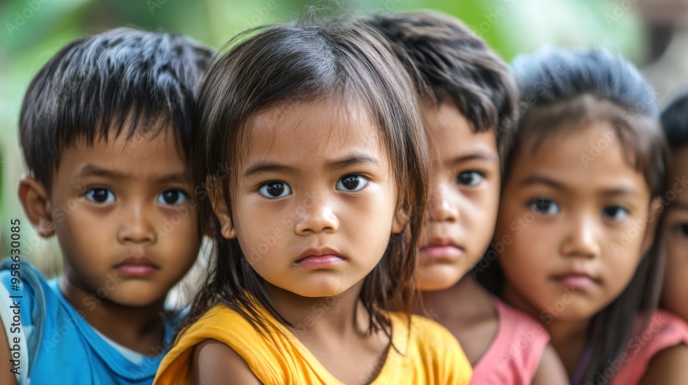 Group of Children Portrait Group of Children Portrait