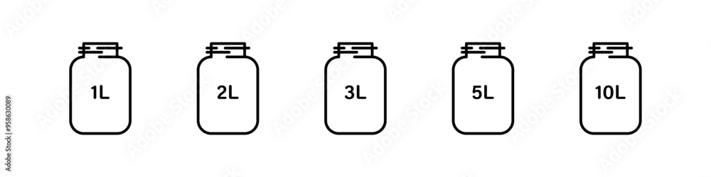 Glass jar icon.
Litres measurement symbol. Glass jar icon.
Litres measurement symbol.