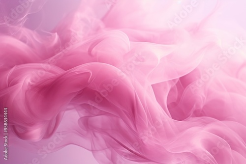 Shiny smoke. Glitter fluid. Ink water. Magic mist. Pink color particles texture paint vapor storm wave