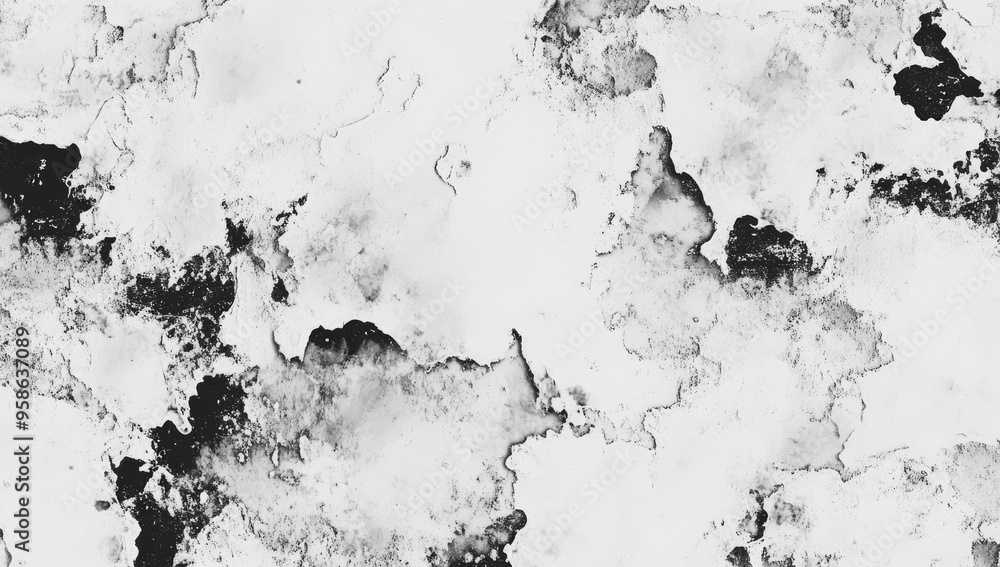 Obraz premium An old film effect with black and white scratches on a background. Vintage paper abstract stock illustration cracked texture overlays to add life to a space or write on.