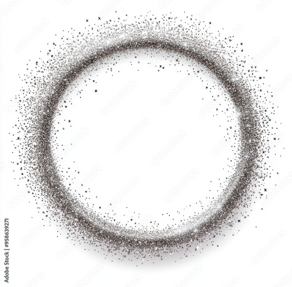 Celestial circle with sparkly stars. Bohemian mystic round with glowing starburst. Abstract decorative moon. Celestial circle with sparkly stars. Bohemian mystic round with glowing starburst. Abstract decorative moon.