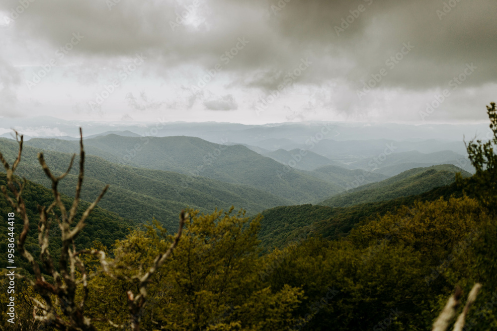 Fototapeta premium clouds over mountain