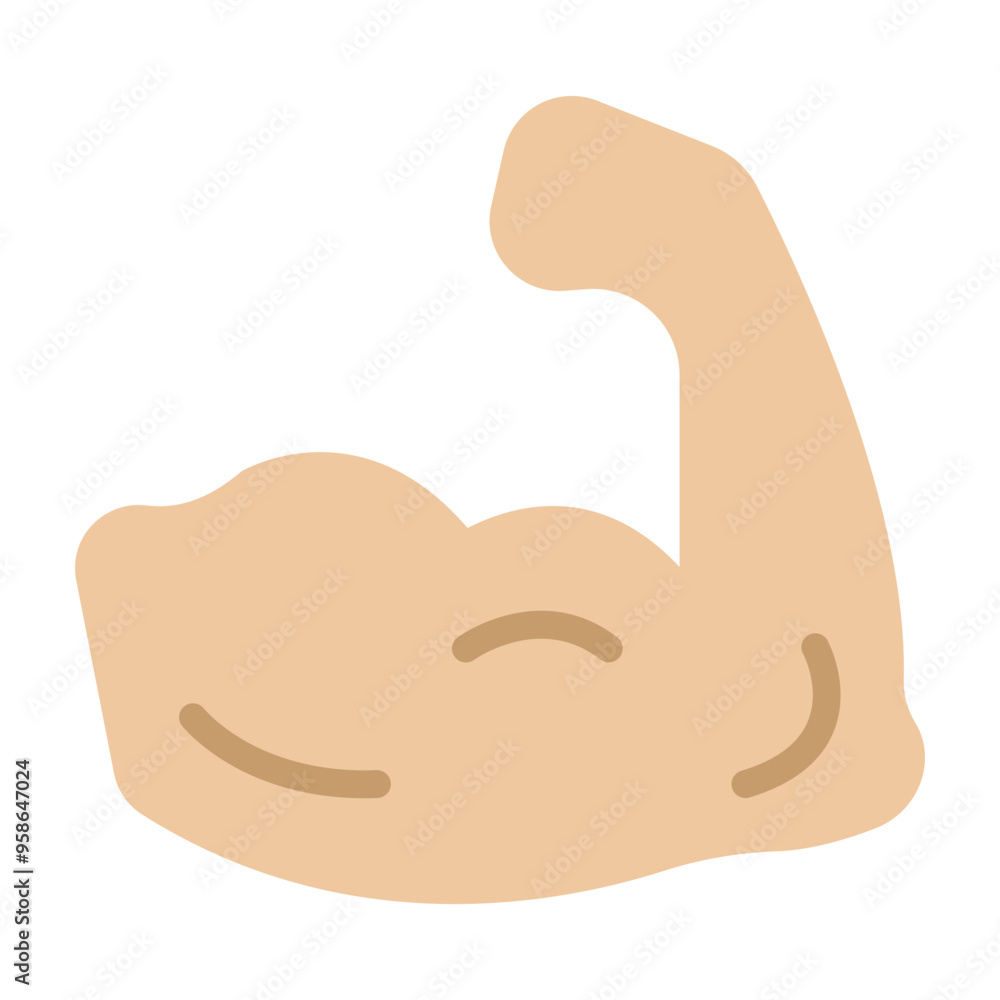 Upper Limbs Vector Flat Icon Design Upper Limbs Vector Flat Icon Design