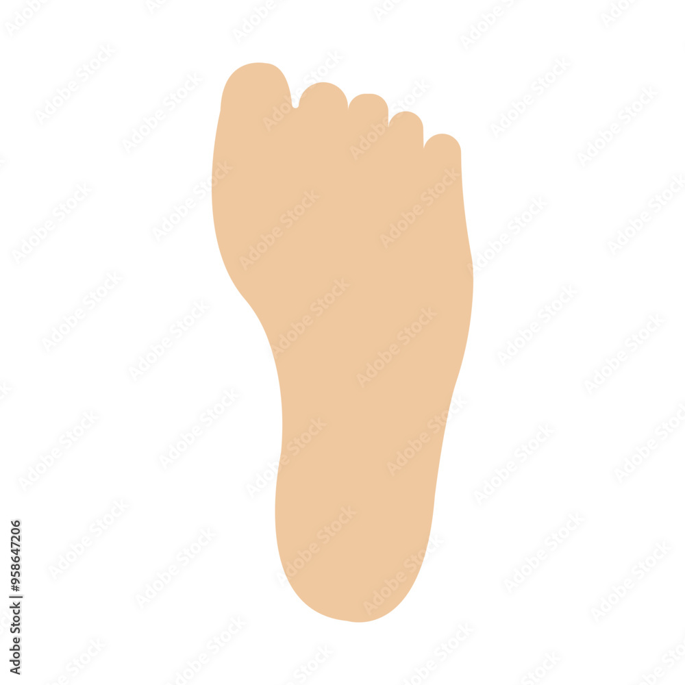 Feet Vector Flat Icon Design Feet Vector Flat Icon Design