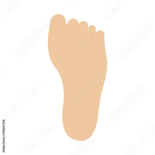 Feet Vector Flat Icon Design