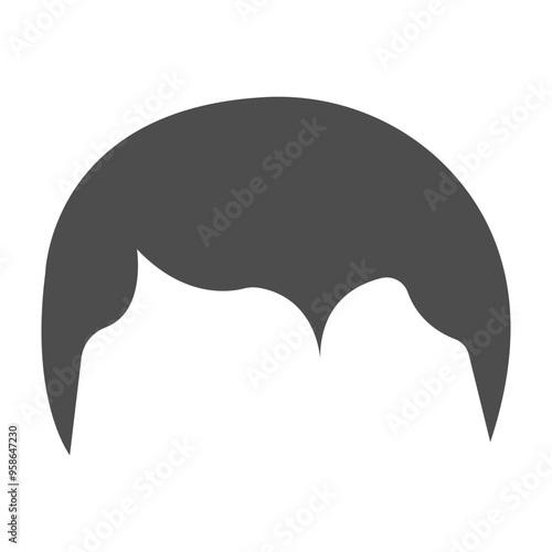 Hair Vector Flat Icon Design