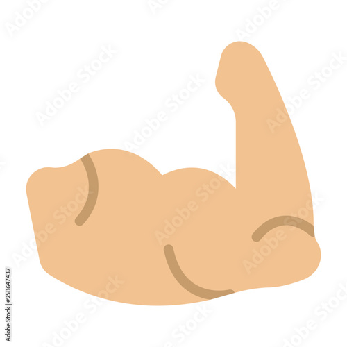 Forearms Vector Flat Icon Design