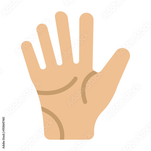 Palm Vector Flat Icon Design