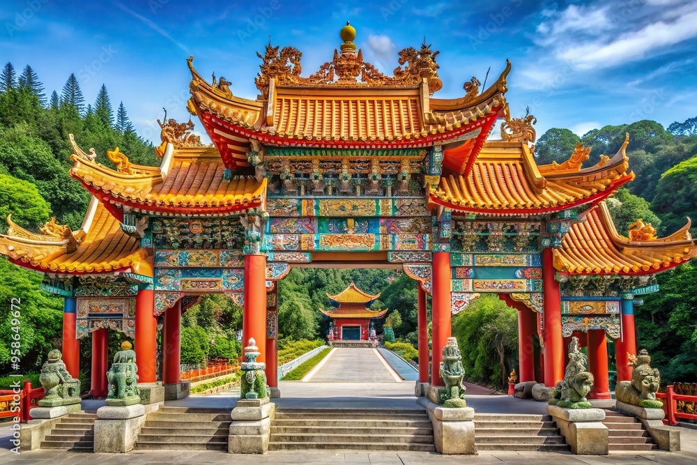 Chinese lion decorated archway at Wen Wu Temple in Nantou Taiwan, cultural, close-up, archway, tourism, ornate, traditional, traditional art, intricate, sculpture, spiritual Chinese lion decorated archway at Wen Wu Temple in Nantou Taiwan, cultural, close-up, archway, tourism, ornate, traditional, traditional art, intricate, sculpture, spiritual