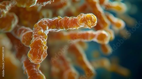 A highly detailed and realistic close-up of this bacteria: **Neisseria meningitidis** - Causes bacterial meningitis and meningococcal disease. photo