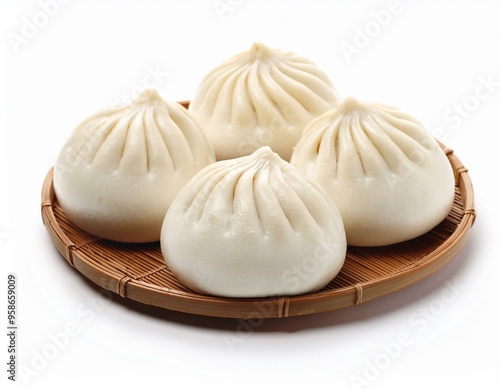 A close-up view of chinese steamed buns including various shapes and presentations.