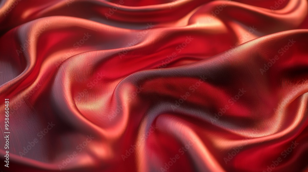Obraz premium Red Silk Drape.