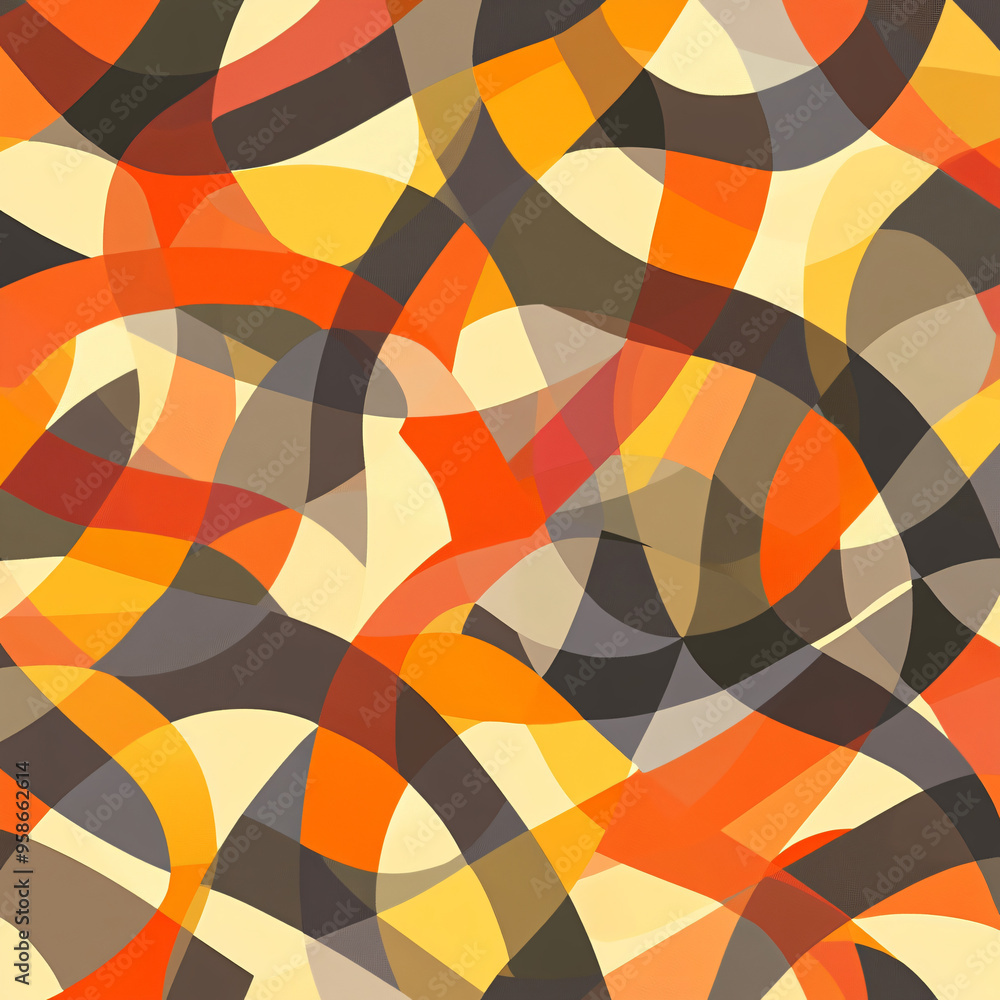 Abstract pattern with interlocking shapes. Abstract pattern with interlocking shapes.