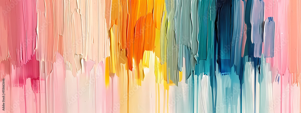 A vibrant abstract artwork featuring a harmonious blend of pastel and bold colors, creating a serene yet energetic atmosphere. A vibrant abstract artwork featuring a harmonious blend of pastel and bold colors, creating a serene yet energetic atmosphere.