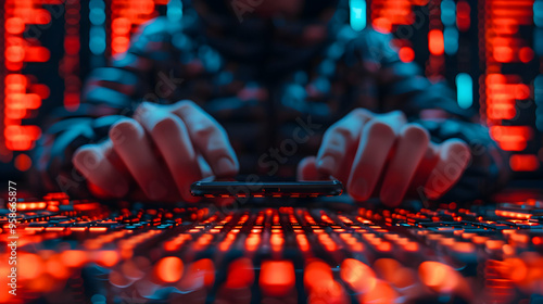 Cyber Security Data Protection Concept. User Using