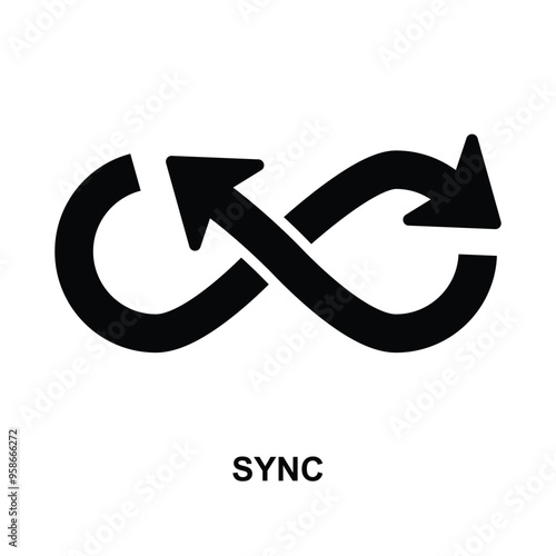 Sync icon. Cloud sync icon isolated on background vector illustration.