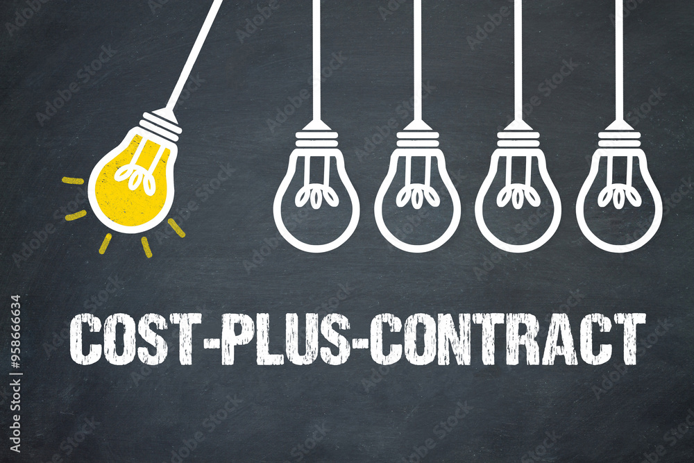 Fototapeta premium Cost-plus contract 