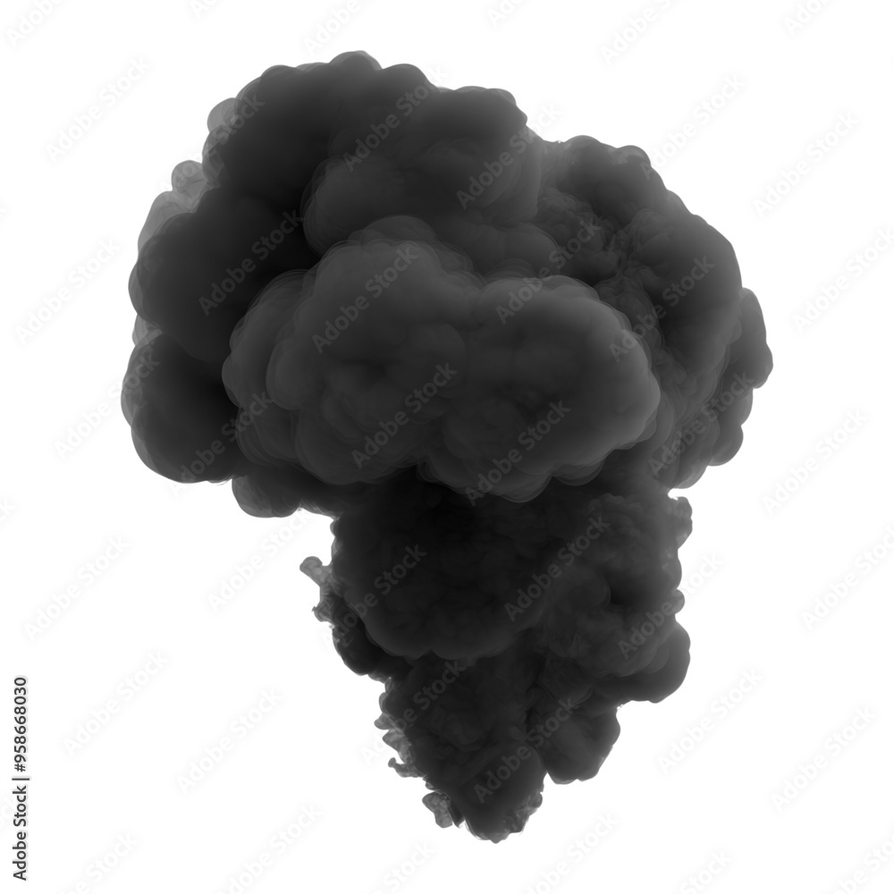black cloud 3d render icon isolated on transparent background cutout black cloud 3d render icon isolated on transparent background cutout