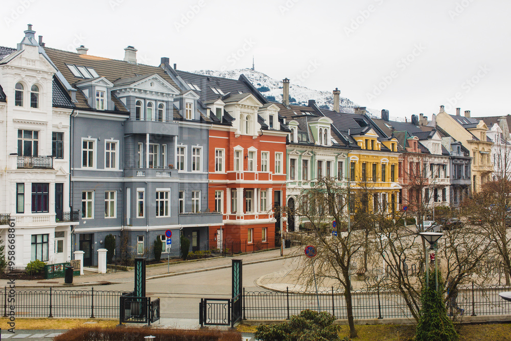 Fototapeta premium houses in bergen
