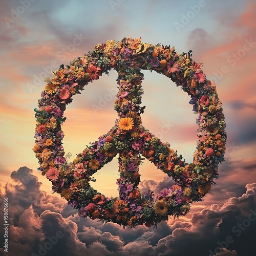 A peaceful design commemorating Peace Day photo