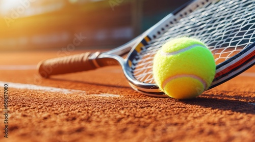 Tennis Gear on Clay Court