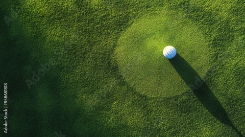 Golf Ball on Green