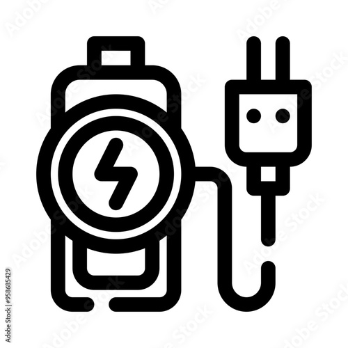 recharge line icon