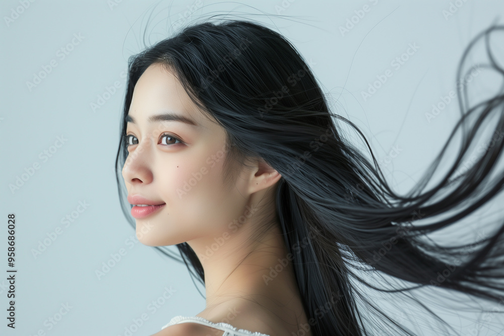 美しい髪の毛の女性
美しい髪の毛の女性