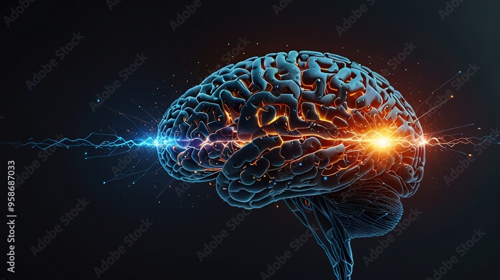 Fototapeta premium Digital Brain Network