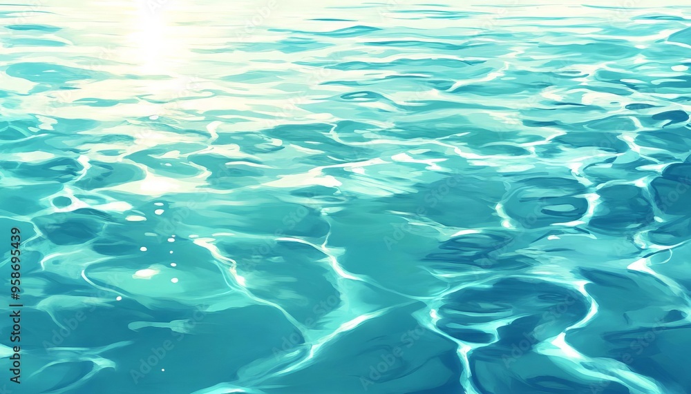Calm and serene water surface reflecting sunlight, creating a tranquil atmosphere perfect for relaxation and nature scenes. Calm and serene water surface reflecting sunlight, creating a tranquil atmosphere perfect for relaxation and nature scenes.