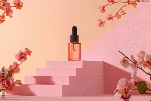 Pink presentation template for natural beauty products