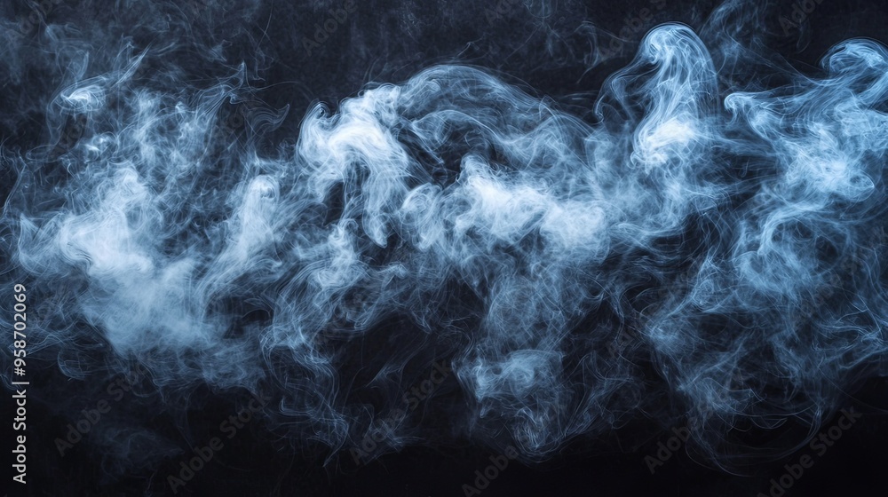 Ethereal Smoke Like Mist in Monochromatic Atmospheric Abstract Backdrop Ethereal Smoke Like Mist in Monochromatic Atmospheric Abstract Backdrop
