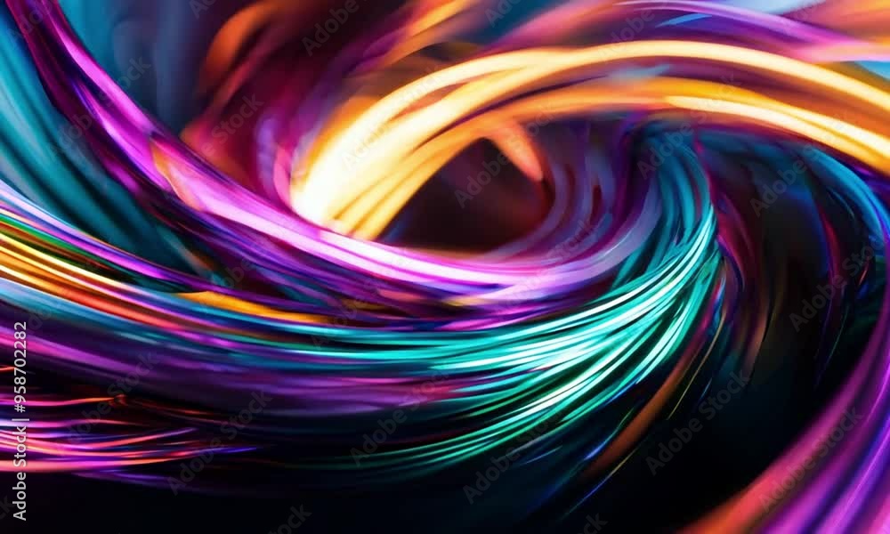 Abstract swirling colorful lines creating a beautiful, glowing and vibrant dynamic backdrop. Abstract swirling colorful lines creating a beautiful, glowing and vibrant dynamic backdrop.