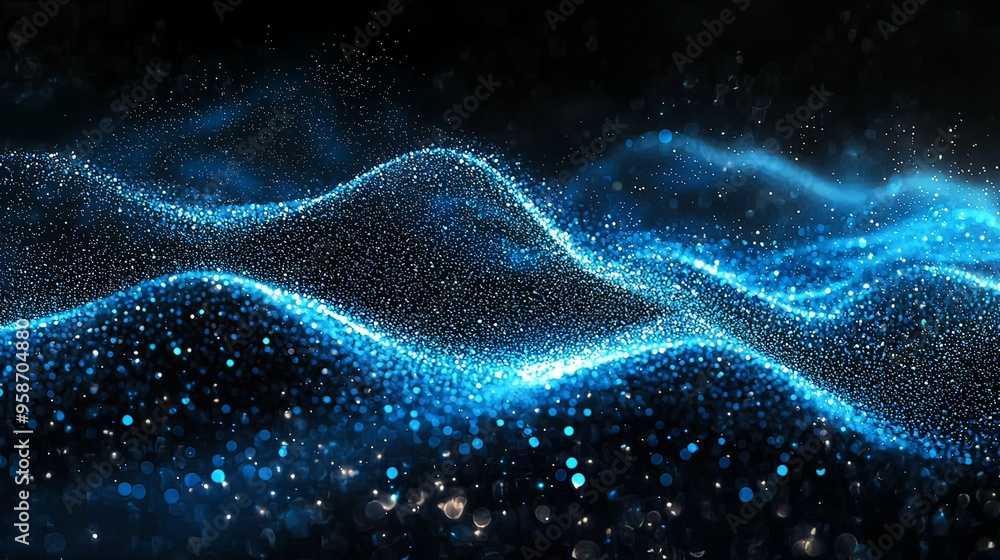 Mesmerizing Cosmic Landscape with Glowing Particles and Fractal Patterns in Vibrant Hues Mesmerizing Cosmic Landscape with Glowing Particles and Fractal Patterns in Vibrant Hues