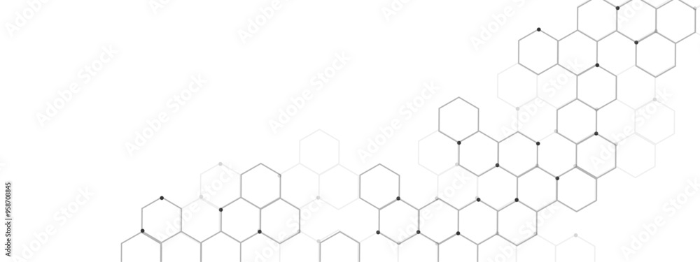 Vectors Geometric abstract background with simple Hexagon elements. Vector illustration for medicine, technology or science design Vectors Geometric abstract background with simple Hexagon elements. Vector illustration for medicine, technology or science design