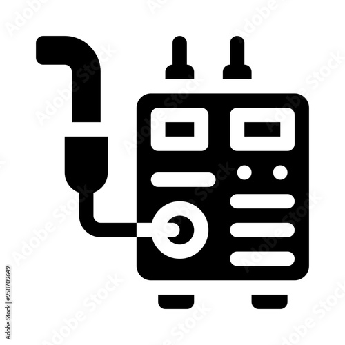 welding glyph icon