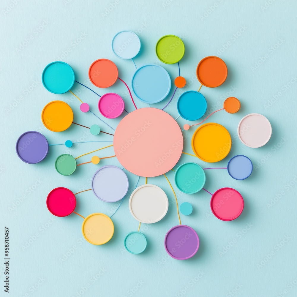 Innovative Mind Mapping Strategy in Split-Complementary Colors