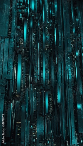 Teal abstract technology background suited for contemporary visual designs.