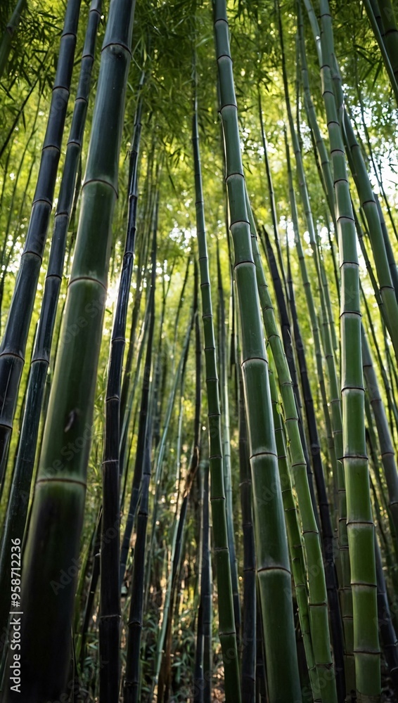Texture of bamboo stalks in a dense grove. Texture of bamboo stalks in a dense grove.