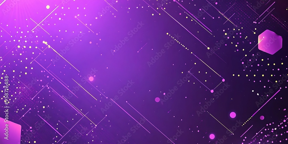 Purple Background with Geometric Shapes and Dotted Patterns Purple Background with Geometric Shapes and Dotted Patterns