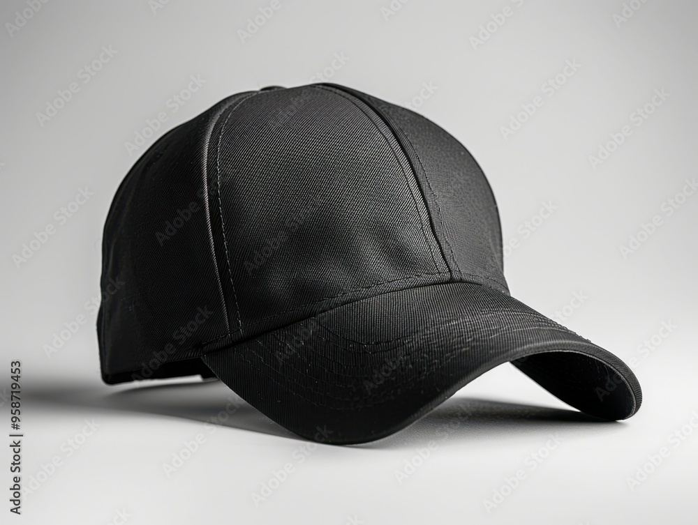 Modern Black Cap on Pure White Background
Modern Black Cap on Pure White Background