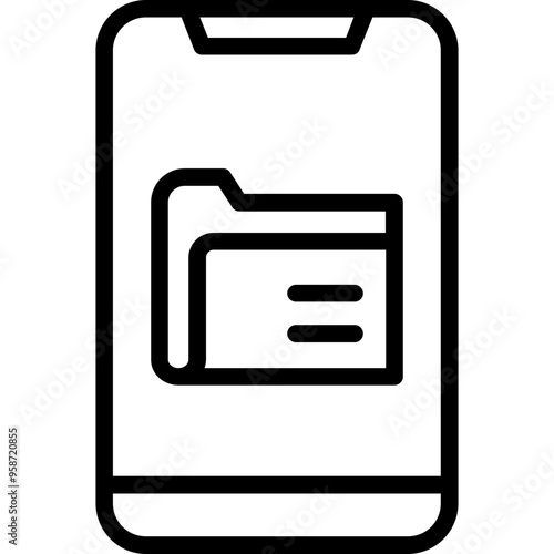 Mobile Folder Icon