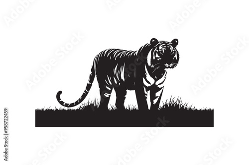 Tiger vector art and illustration photo