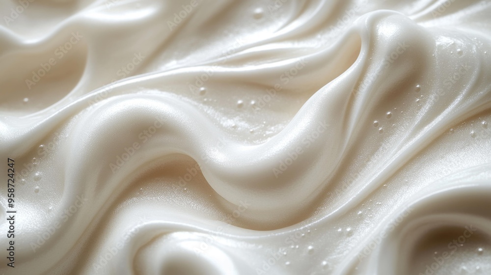 Obraz premium Smooth Cream Texture Generative AI
