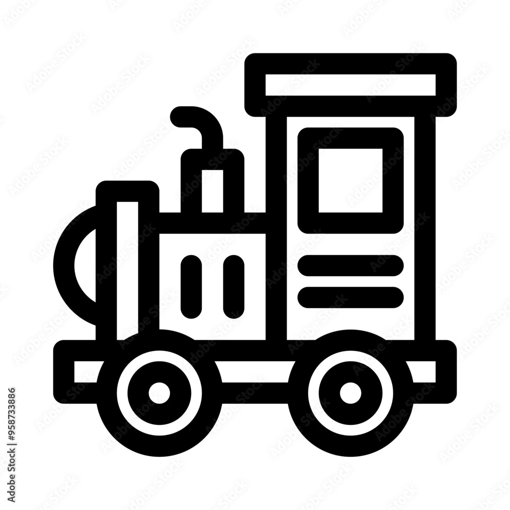 toy train line icon toy train line icon
