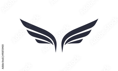 simple wings logo