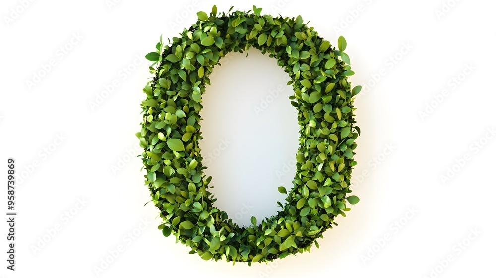 Hyper-Realistic Green Topiary Letter 